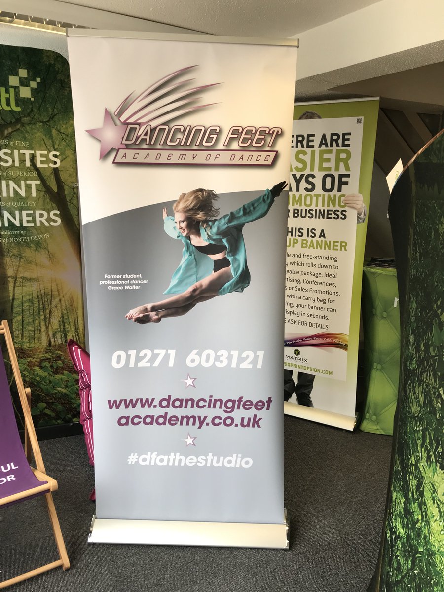matrix_banners's tweet image. #RollerBanner printed for @DancingFeet_DFA! #devonprinters #northdevon #displaystands 
matrixbanners.com/products/rolle…