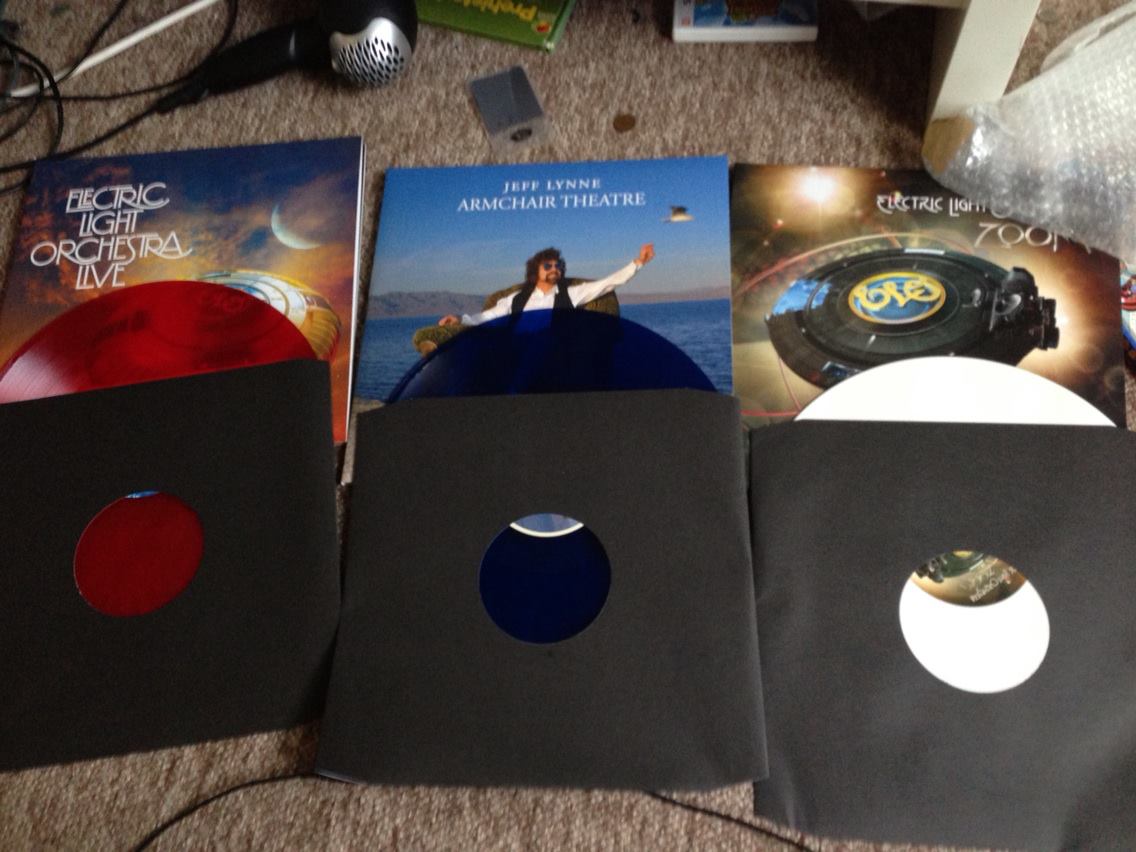 3 years ago these great Vinyls came from <a href="/JeffLynnesELO/">Jeff Lynne's ELO</a>