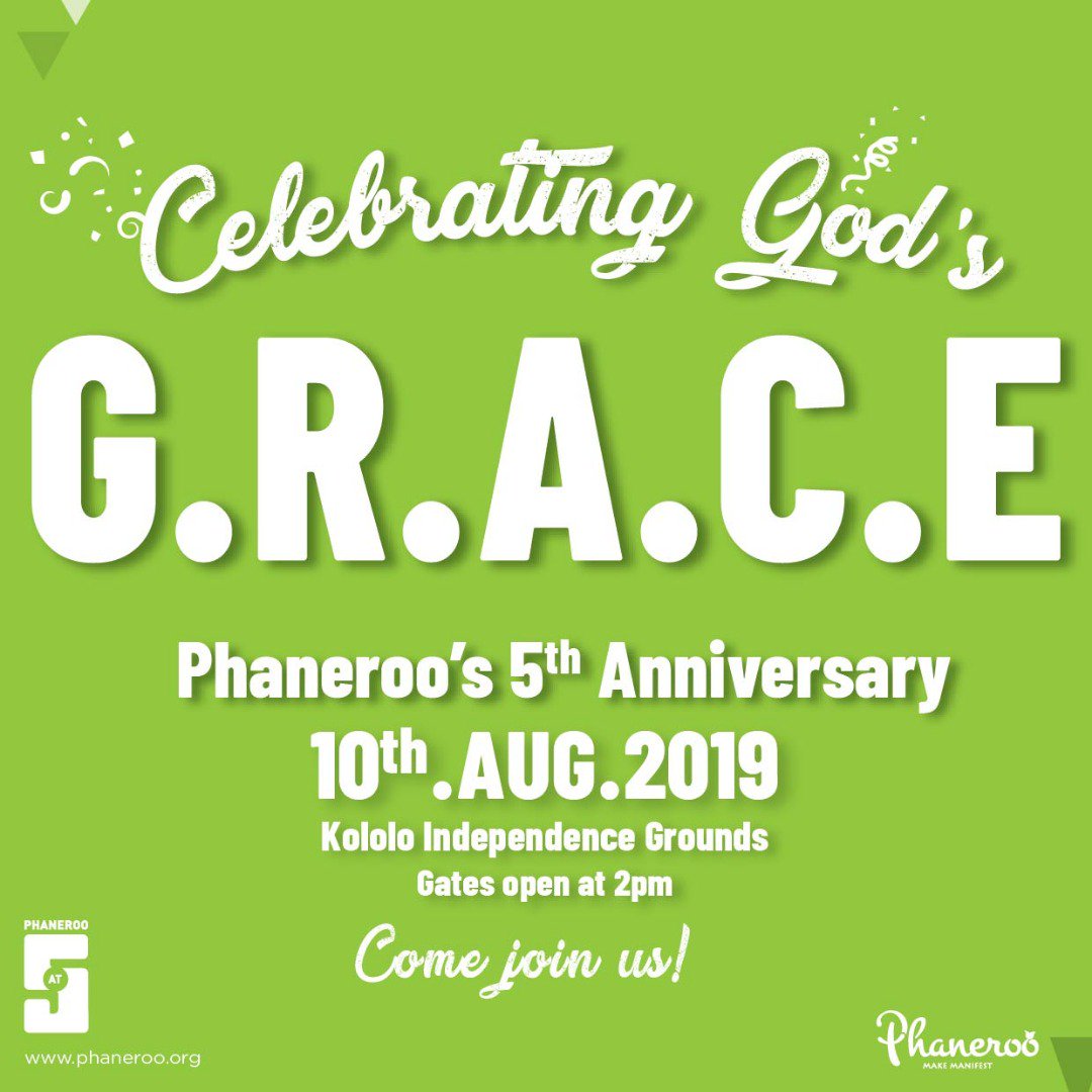 newvisionwire's tweet photo. [SPONSORED]: From #G, #ItsaCday, #ItsAday, #ItsanEday to #CelebratingGodzGRACE 

Join us as we celebrate five years of this glorious testimony of revival, transformation and revolution.

#PhanerooAt5 https://t.co/Crjjhs4K15