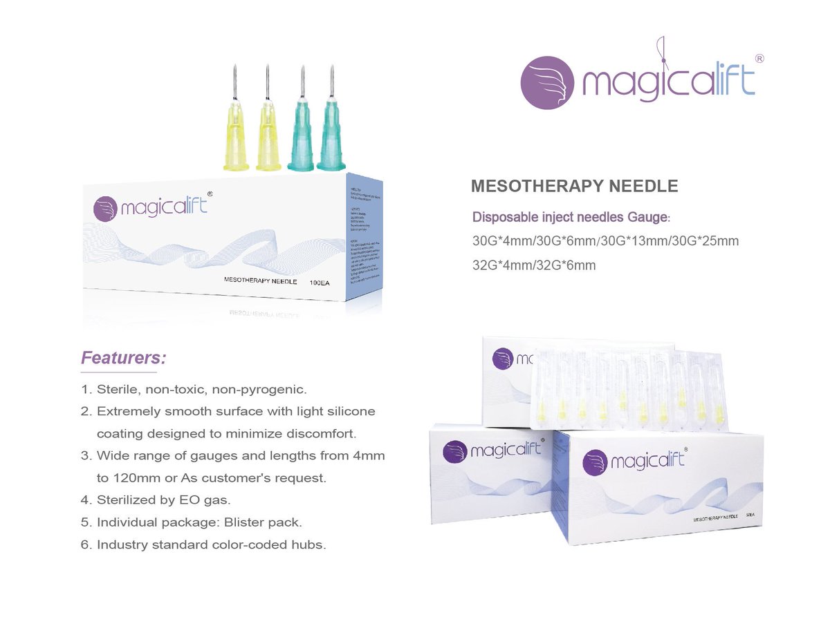 reyoungel's tweet image. MAGICALIFT  MESOTHERAPY NEEDLE