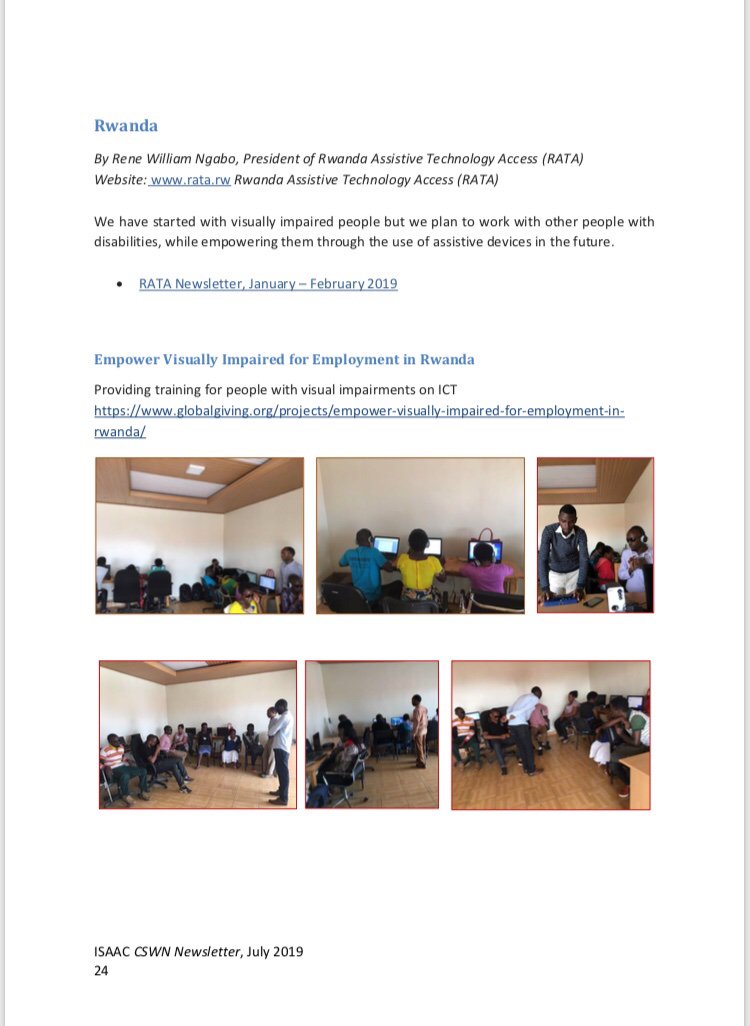 RATAAccess's tweet photo. We’re pleased to be included in the July CSWN Newsletter of the International Society for Augmentative and Alternative Communication (ISAAC)! https://t.co/YTurzS3pUY