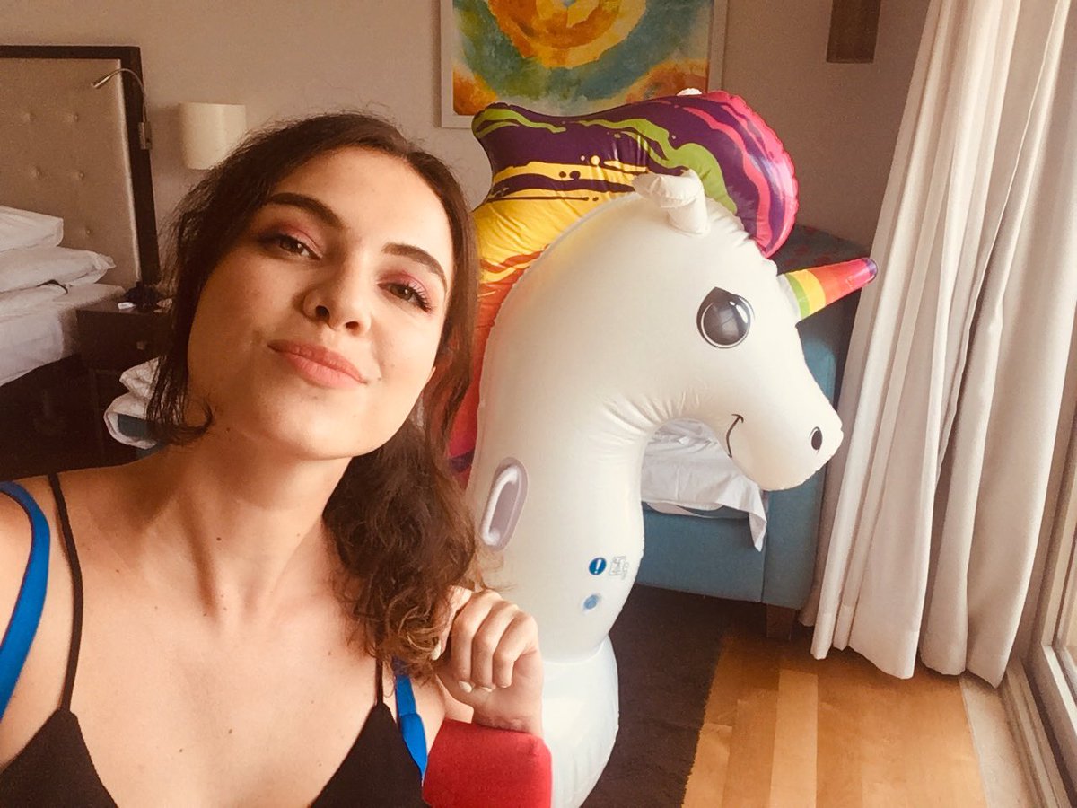 combabeclem's tweet photo. Finally taking the time to film another episode with the help of my phone and a giant inflatable unicorn π A recap of the #rentstrikeweekender & a #NoSweatMakeup routine π¦π¦ letβs get crackin #combabes ππ» https://t.co/Ufu5k5aiG7