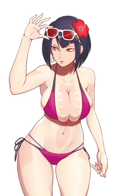 メギド72のボティスさん、あの形で日焼けしてたらめちゃくちゃ良くないですかっていう絵です 