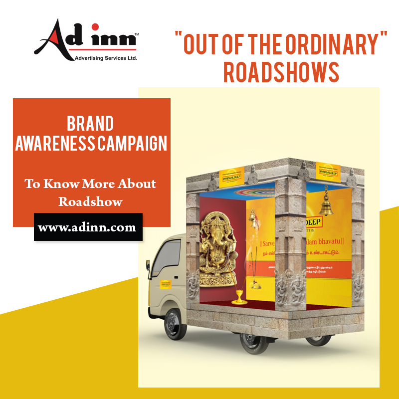 Let your move towards success be different and interesting, plan a spectacular Roadshow with us and reach every destination.

To know more: adinn.com | 7373785048

#AdvertisingMedia #AdvertisingServices #Outdoors #Roadshows #Media  #Designing #DigitalMarketing