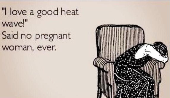 Hands up if you're feeling this right now... 🙌Read our top tips on how to keep cool if you're pregnant this summer: ow.ly/ubpX50vcq9K