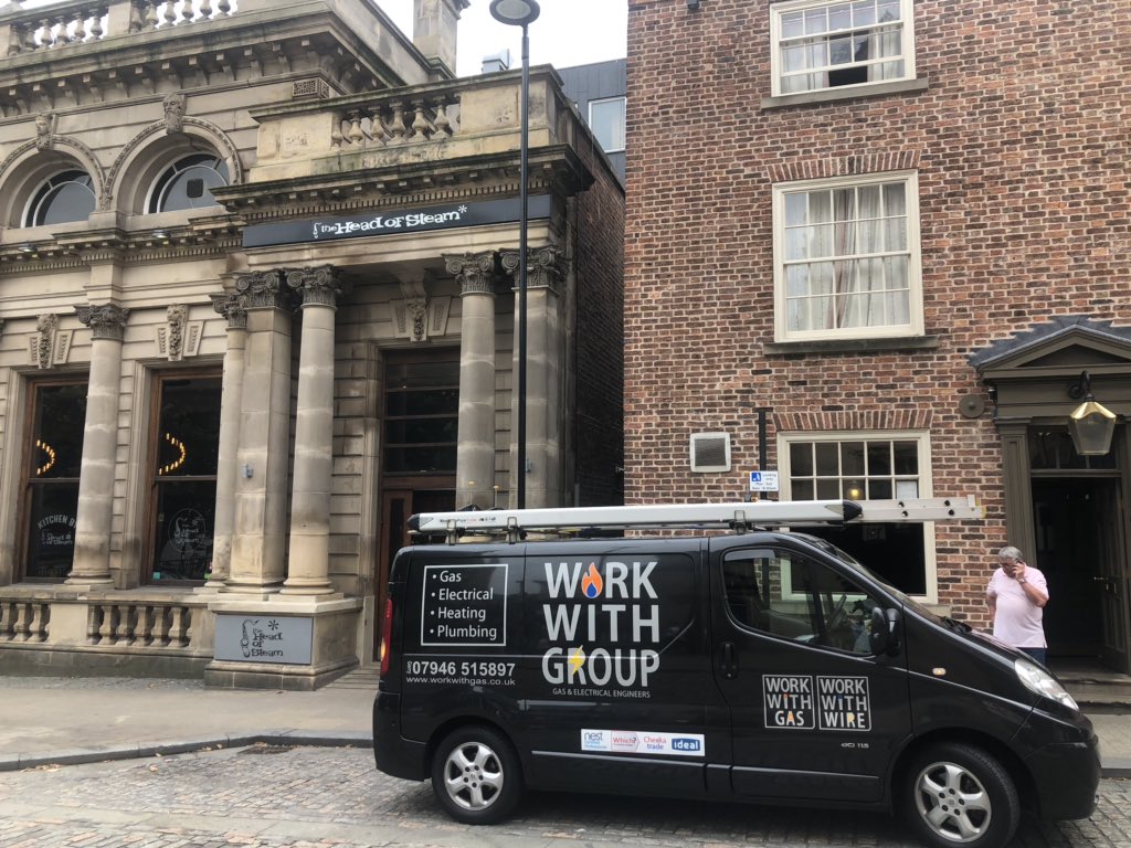 workwithgroup's tweet photo. Helping the guys out down at Head Of Steam, in Sheffield this morning 

#WorkWithGroup
#GoodWithGas
#WickedWithWires
#PerfectWithPlumbing 
#HeadOfSteam
#SheffieldIsSuper
#Sheffield
#Plumber
#SheffieldBars https://t.co/9HHIx0LHlj