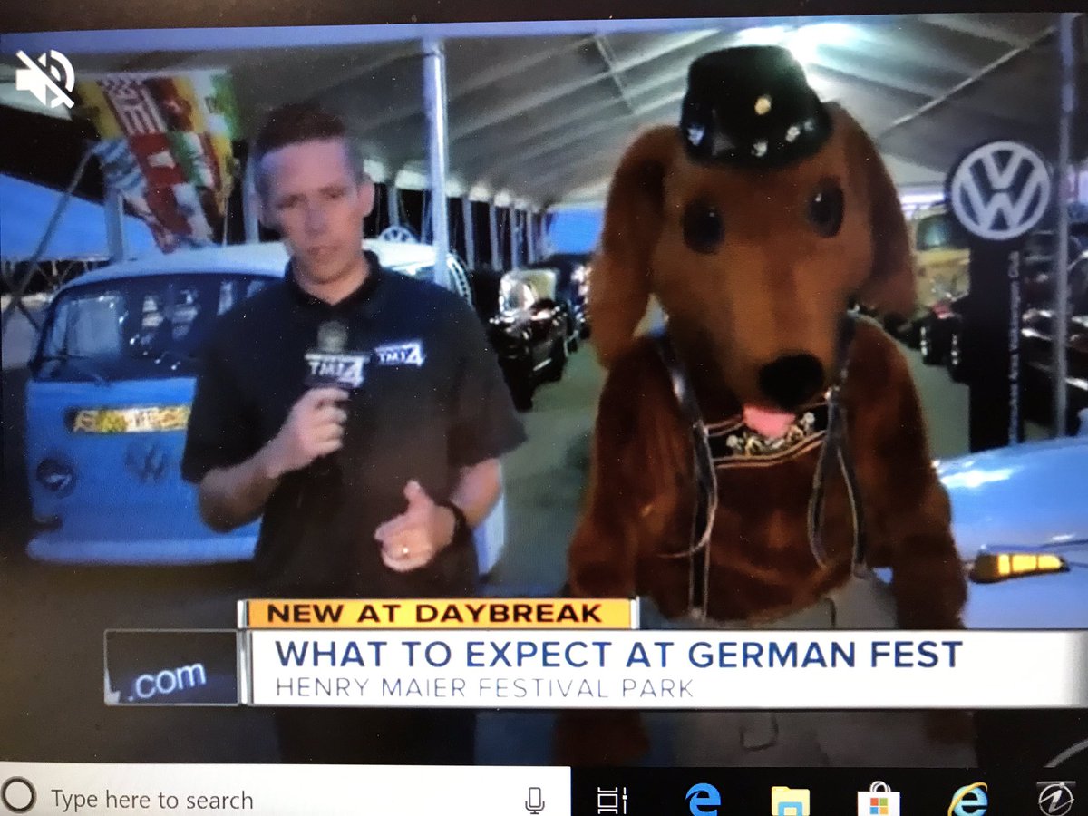 Demanding an interview with <a href="/germanfest/">GermanFest</a> Fritzie by the finest mascot whisperer around, <a href="/tmj4/">TMJ4 News</a> @ShaunGalNews #liveatdaybreak