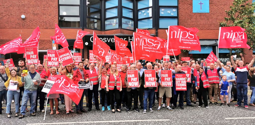 The workers united will never be defeated @nipsa #FairPayNow ✊🏼🚩