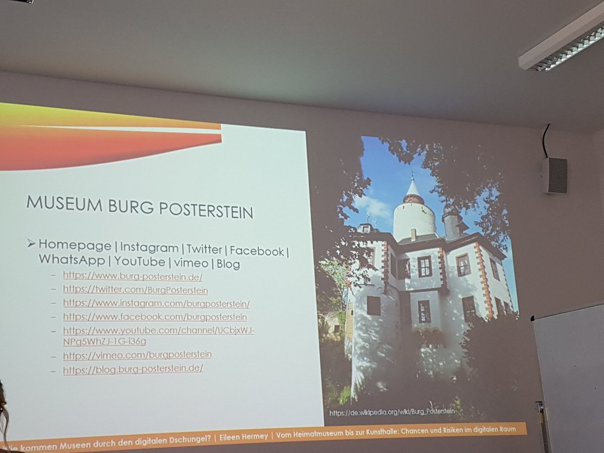 _AnneKraft's tweet image. Wieder mal lobend erwähnt: @BurgPosterstein kommt gut durch den digitalen Dschungel, sagt meine Studentin. Dem kann ich natürlich nur zustimmen! #vorbild #digSMus Eine Frage: begreift ihr euch (auch) als #heimatmuseum?