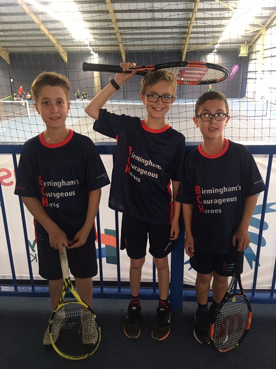 Tennis action in full swing at <a href="/WHBTG/">あ</a> British Transplant Games in Newport. Here are our ace Team BCH superstars Kristof, Nathanial and Aaron in between their matches. #GoTeamBCH