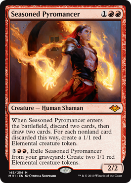 PucaScore's tweet photo. Foil Seasoned Pyromancer (MH1) was just traded on PucaTrade for 15261 Points: https://t.co/18Ue3ebc4A #PucaScore #mtg https://t.co/ktwRls8CZq