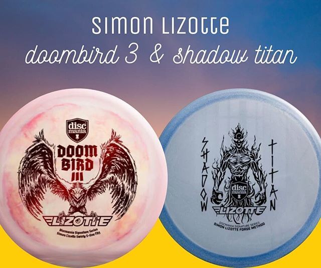 We cannot wait to get our hands on Simon Lizottes new Doombird 3 (FD3) & Shadow Titan (Forge Method). They should arrive in time for the August 1st release and will let you know they're on the site ready to order.

#discmania #simonlizotte #discgolf #ace… ift.tt/2LHADDv
