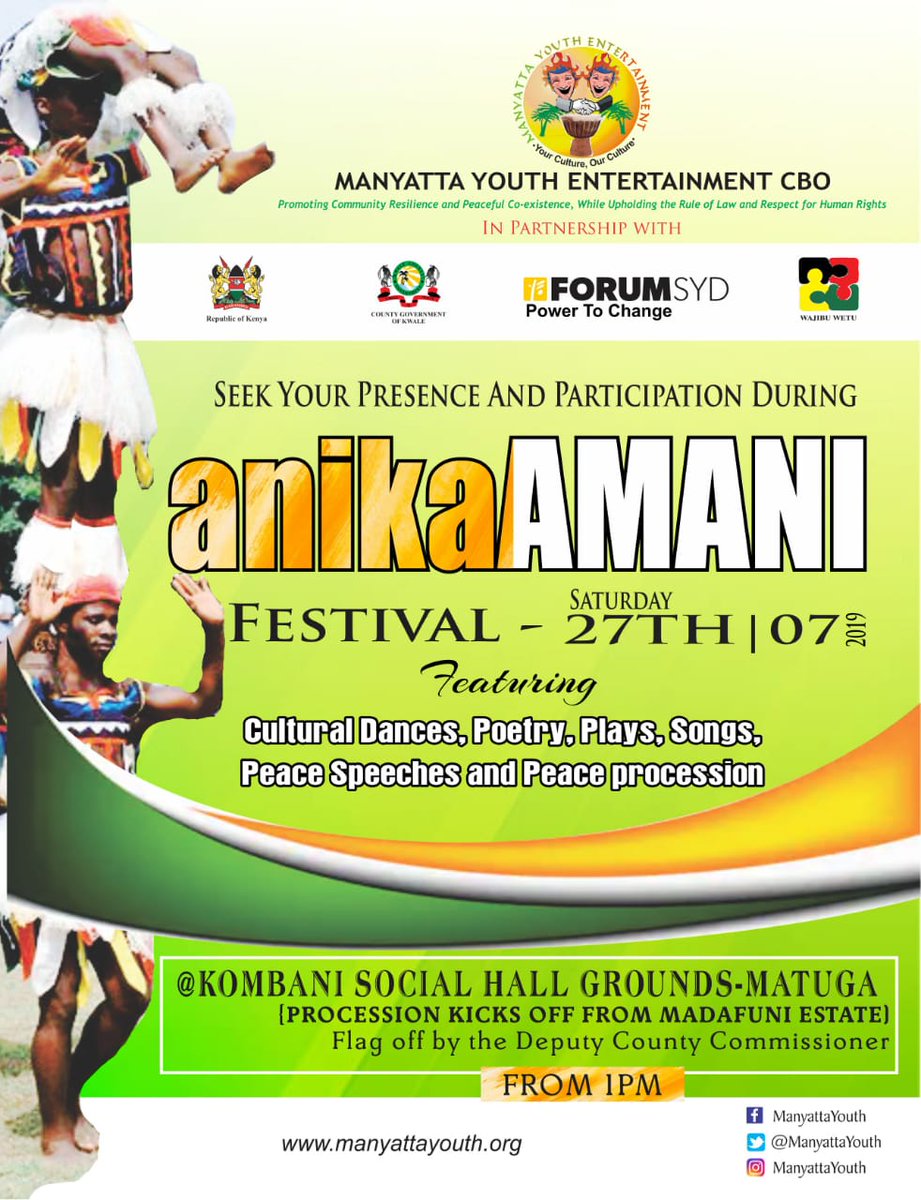 AnikaTv_ke's tweet photo. kesho inadiarea county 002 kwale. representing #AnikaAmaniFestival @Sam_Lulli @Mpzuleikahassan @CommunityKwale @KwaleOnline @KCFCBO @ForumSydHubESA @Metknu @StateDept @UN @USIP @AnikaTv_ke @Muliru_Scofield @S_Associates_Ke @JamiiAction @AfricanDaughta  @ShakirinaYouth https://t.co/gw5GDzbC5T