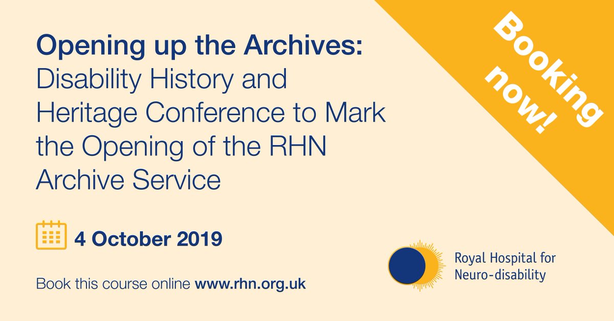 This conference marks the official opening of the RHN Archive Service. Attendees will have an opportunity to explore our history for themselves through afternoon activities including heritage talks, archive handling sessions and guided tours. Book now buff.ly/2ZcPIQA