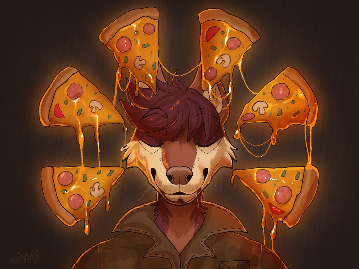 B-day gift for @NikUst1 Pizza love)))#furry #furryartist #furryfandom #pizz...