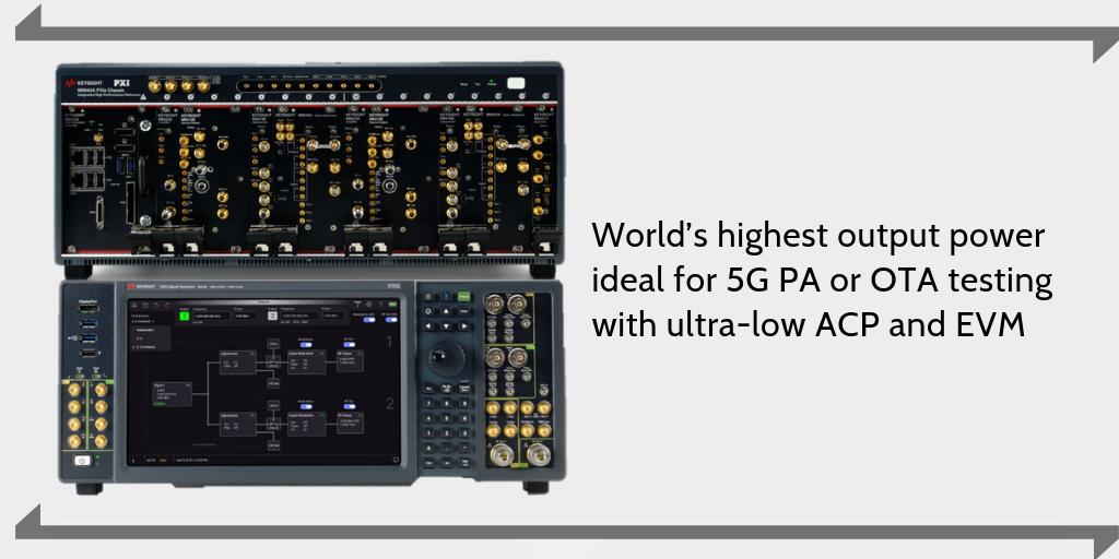 sparkmeasure's tweet image. #Keysight&apos;s #Microwave #SignalGenerators (VXG); Reduce system test complexity with the world’s first dual-channel 44 GHz vector signal generator with 2 GHz modulation bandwidth in a single box bit.ly/2GvJVye