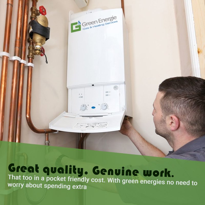 Great quality. Genuine work. That too in a pocket friendly cost. With Green Energie no need to worry about spending extra.

For more details, visit: greenenergie.co.uk

#GasBoilerInstallation #CentralHeatingInstallation #GasBoilerService #CentralHeatingServices