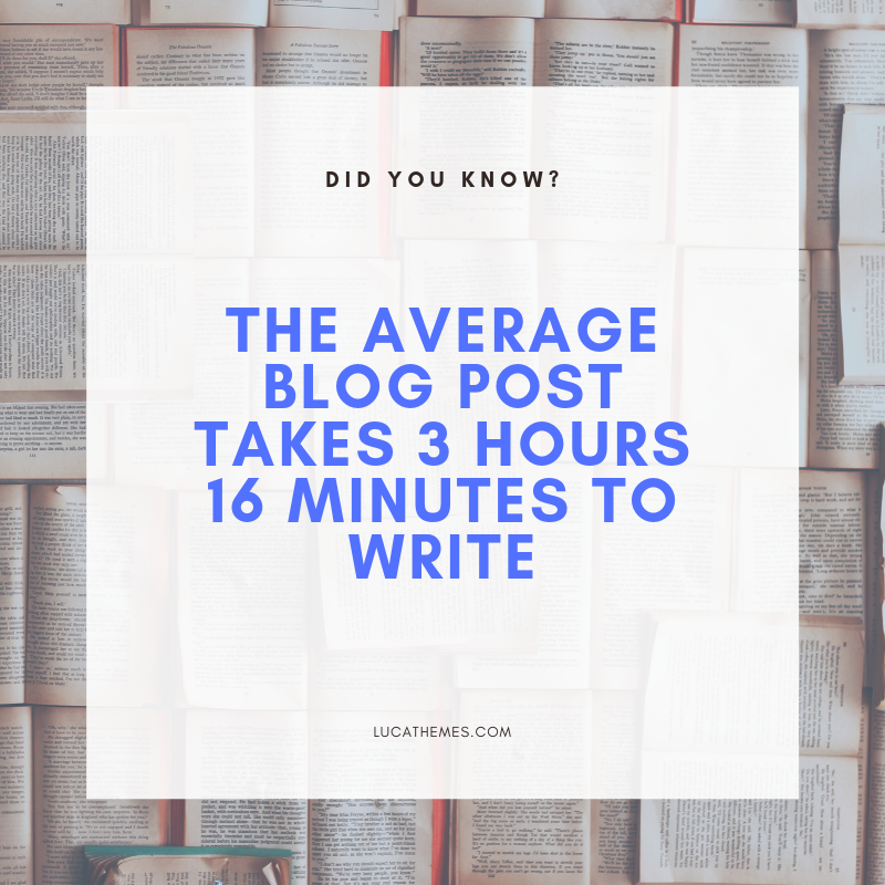 LucaThemes's tweet photo. How does it take for you to write a blog post?

#DidYouKnow #BloggingBabes #influencerRT #GoldenBloggerz #BloggersSparkle #littleblogrt #fbloggers #bloggerLoveShare #photography #blogoftheday https://t.co/6fpmajw2Ss