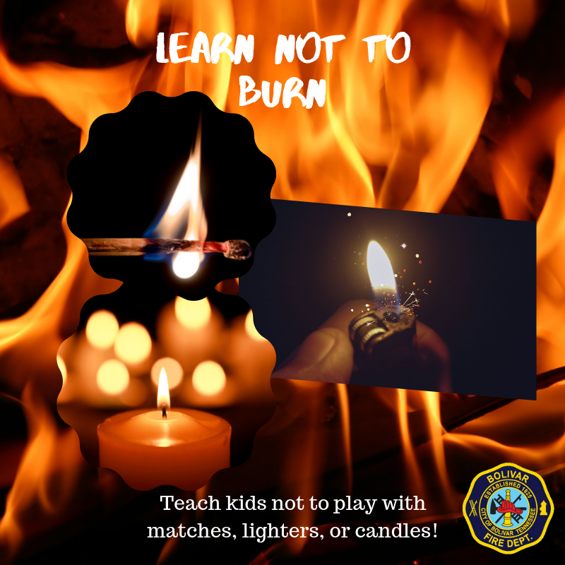 BolivarFire's tweet photo. It's FiredUPFriday at the BFD! Talk to your kids about not playing with matches, lighters, and candles. It may save a life! Always store these items out of children's reach and sight, up high, preferably in a locked cabinet or container! #FireSafeTN @TNCommerceInsur https://t.co/Tys1UKvShz