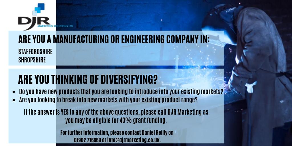 43% Grant Funding for Manufacturing &amp; Engineering Companies #marketing #manufacturing #Manufacturers #Staffordshire #Shropshire #Engineering #grant