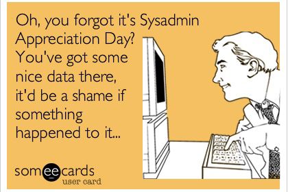 TomorrowsExecs's tweet photo. Remember to wish your #sysadmin a Happy System Administrators Appreciation Day! Happy Day to our @salesforce Admin Dakota Esparra @icsfdc https://t.co/oV6IKL4Wcx