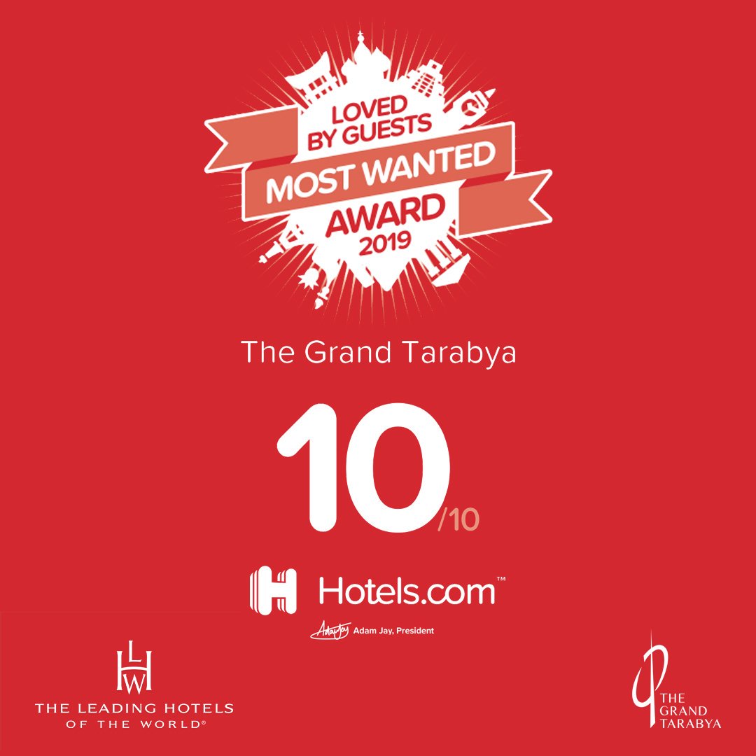 Online otel rezervasyon sitesi <a href="/hotelsdotcom/">Hotels.com</a> ziyaretçilerinden 10 üzerinden 10 puan aldık!😍 Sizlere daha iyi hizmet verebilmek için özveriyle çalışıyor, tüm ziyaretçilerimize teşekkür ediyoruz!
#TheGrandTarabya #hotelscom #leadinghotelsoftheworld