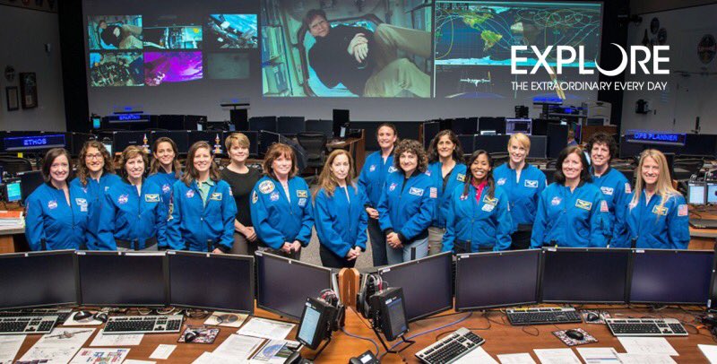 Great photo of female astronauts at <a href="/NASA/">NASA</a>. <a href="/ncspacegrant/">North Carolina Space Grant</a> <a href="/spaceflashnews/">Spaceflash News</a> <a href="/AstronautAbby/">Abigail Harrison</a>