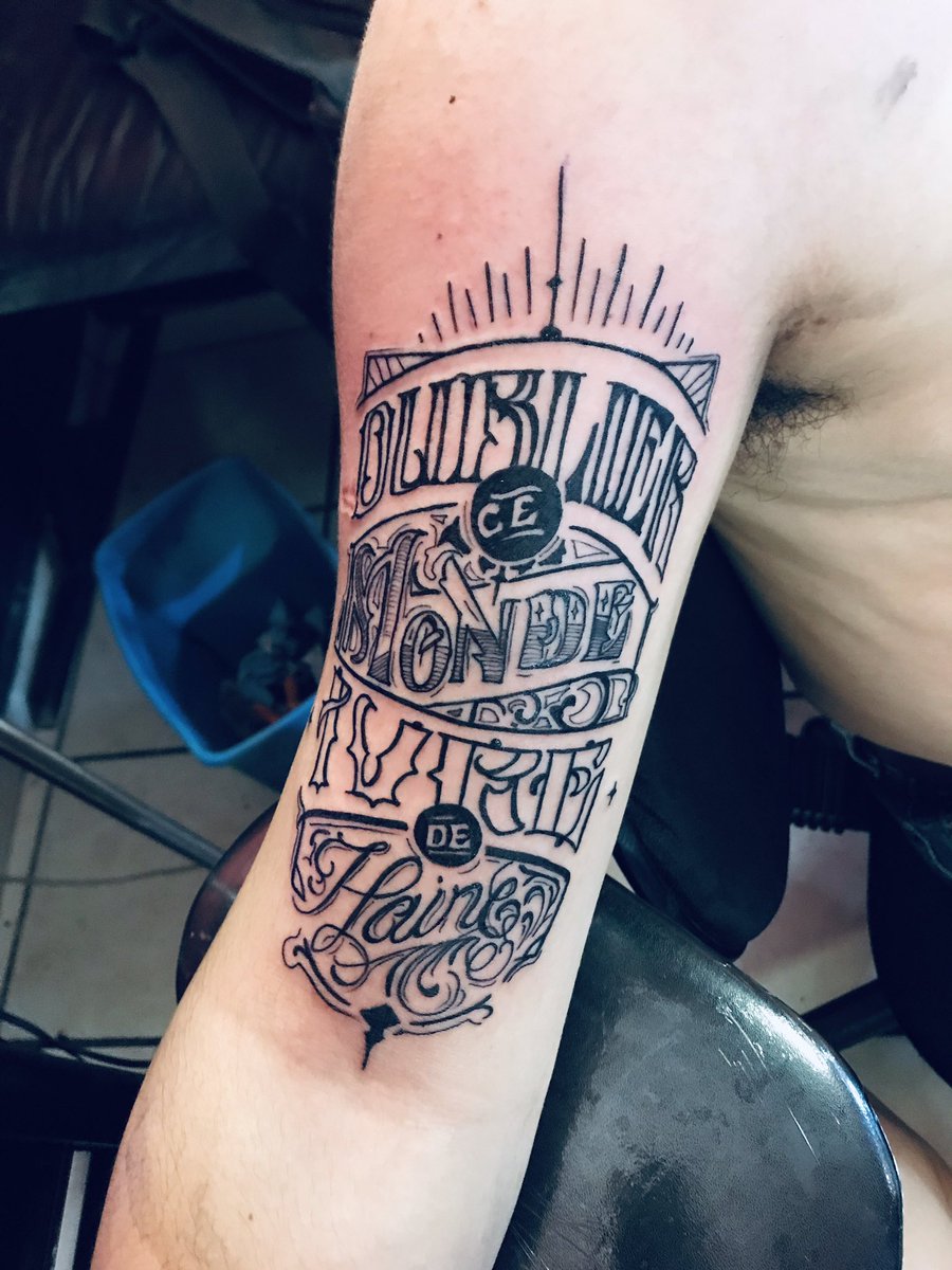 BortexAle's tweet image. #Letteringtattoo #TattooInk #tattooartist
