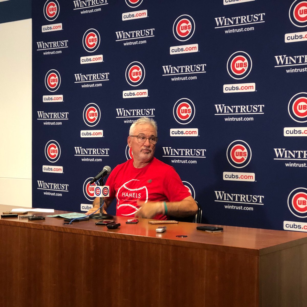Cubs's tweet photo. On Sunday, @TheHamels will extend their commitment to education in Chicago during their #FirstPitchGala! #RespectCommunity https://t.co/BGj35wkvK8
