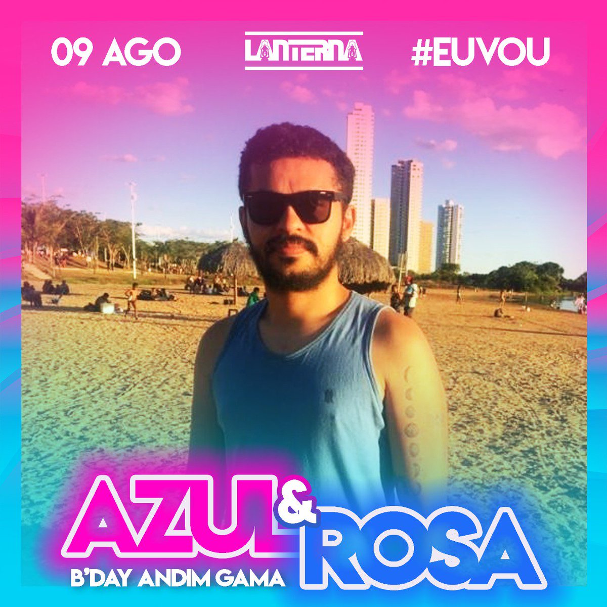 andimgama's tweet photo. tem gente linda que não tá no site mas que vai marcar presença sim pois o evento é aberto para todos os públicos a regra é se divertir e arrastar a raba no chão até amanhecer #azulerosa #euvou https://t.co/z7QNC1lq5l