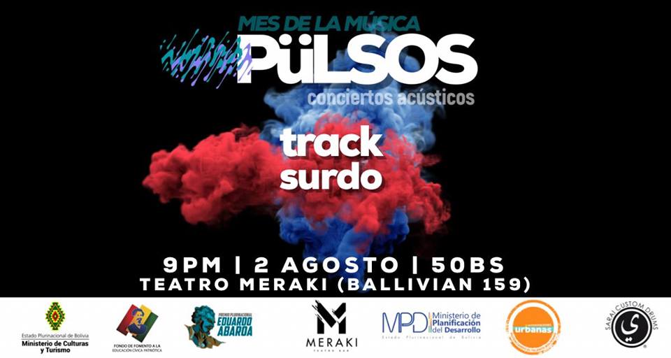 radarkultural's tweet photo. Hoy en Meraki Teatro Bar dentro del marco del Mes de la Música: Pulsos, se presentarán los grupos Surdo y Track. Los esperamos a las 21:00. + info en el evento
https://t.co/ZVAqqVXpDZ https://t.co/y23c8Ruw3U