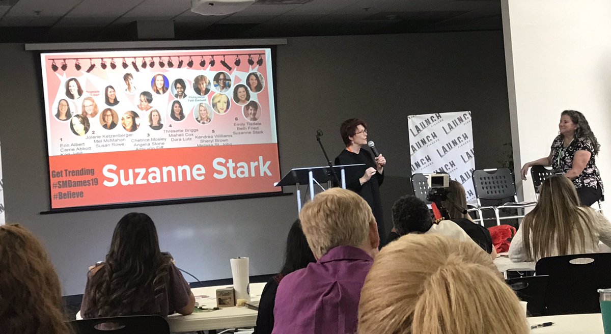 ErinLAlbert's tweet photo. “If you don’t tell your story, your body will.” Last speaker of #SMDames19 #believe https://t.co/AB4WjYAtaH