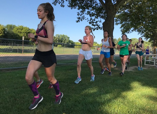 RockfordXC's tweet photo. Rams XC Pre-Season Downtime Competition kicked off this morning. Ullery, Thompson, Allshouse Sisters, Sweeney,Bennett, Weirich, Danks, VanStensel, and Everhart-Deckard started with two points. #Cruise-Intervals #AlumniRun #GreatStart https://t.co/UxkTT488IY