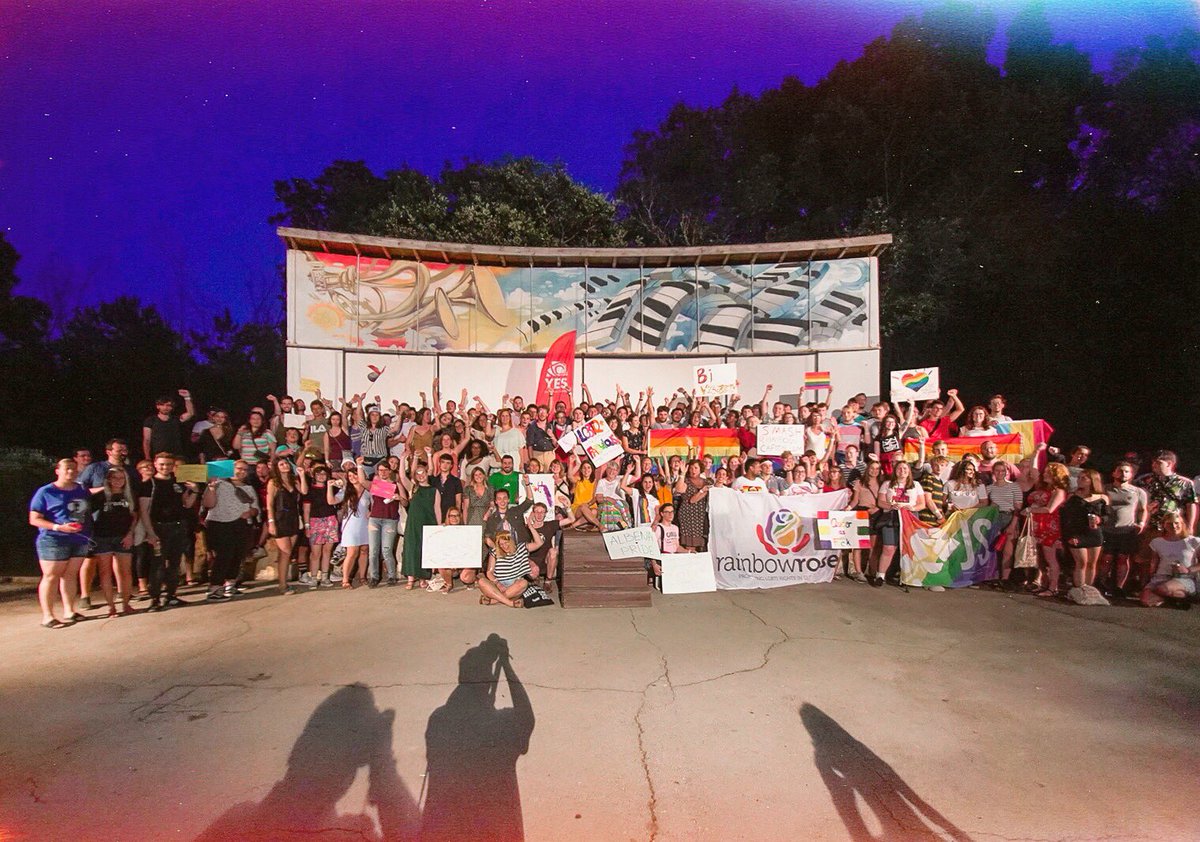 YESocialists's tweet photo. 🏳️🌈What do we want? EQUALITY! When do we want it? NOW! ❗️ We are fighting for equal right for every human, for every gender!
THE FIRST PRIDE PARADE IN ALBENA IN THE FRAMES OF #YESSummerCamp2019! #pride #equality https://t.co/a8EecL6nZe