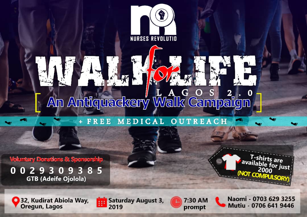 Nrs_Idreeserh's tweet photo. #Walk4life
#Antiquackerywalk
#Lagos2.0
#NurseRevolutionists
#RevolutionNow https://t.co/cxZdTmz8ws
