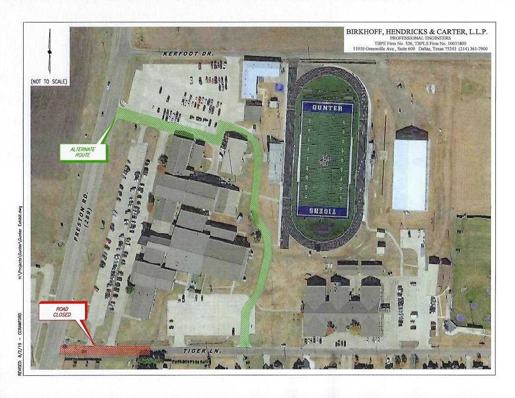 ROAD CLOSED-Tiger Lane Reconstruction guntertx.gov/2019/08/02/roa…