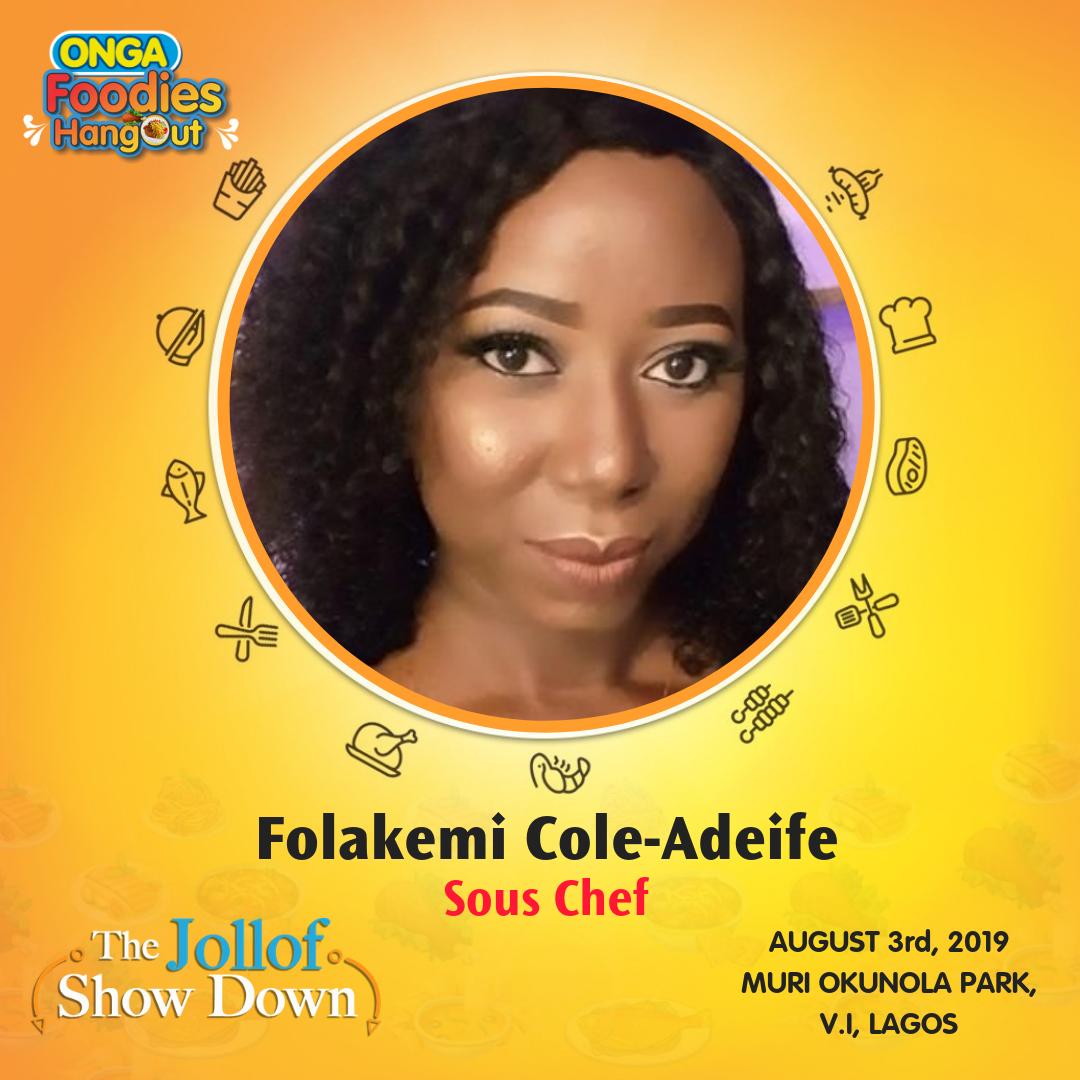 OngaNigeria's tweet photo. Certified Foodie! It's our very own #Ongacious host Folake Cole-Adeife! Will her team produce the best #Naijajollof ever? Only time will tell! See you tomorrow #foodies...
.
.
.
#OngaFoodiesHangout
#OngaJollofShowdown
#MamasHelpingHand https://t.co/znQghEg7gG