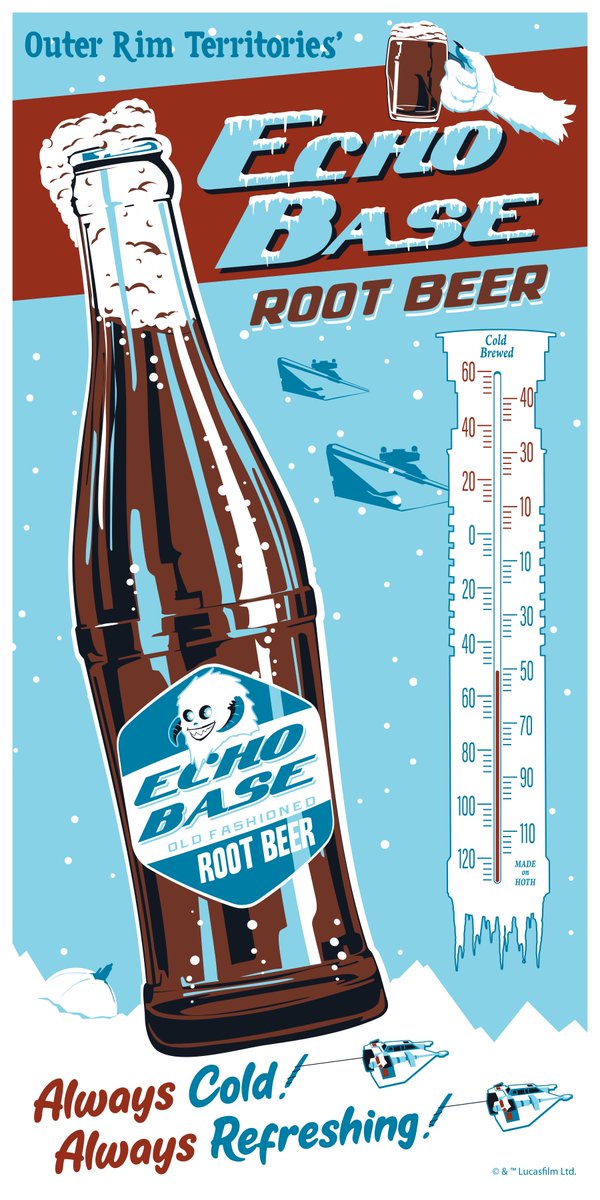 Just Released!!
"Echo Base Root Beer" by @Stevethomasart
Stocks will not last long so if you would like one, I would hurry...