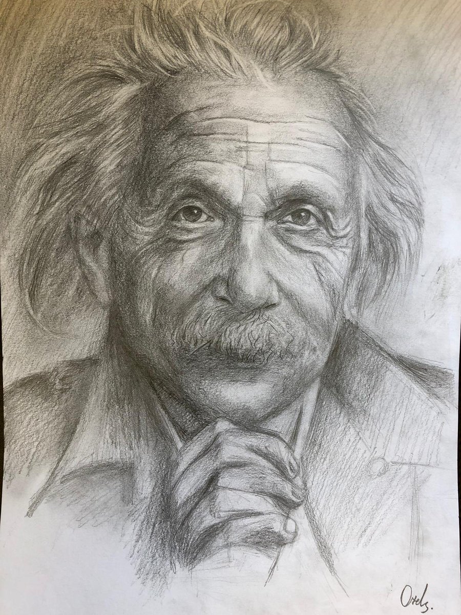 Albert Einstein Drawing by Daria Maier | Artfinder