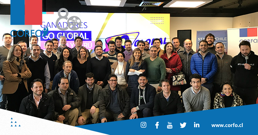 Corfo's tweet photo. Conoce a la primera generación de ganadores del programa #GoGlobalCl de #Corfo y @ProChile, que viajarán a México y Perú para expandirse a nuevos mercados.
👉https://t.co/GiNiHRXp7r https://t.co/3oITZ7ligP