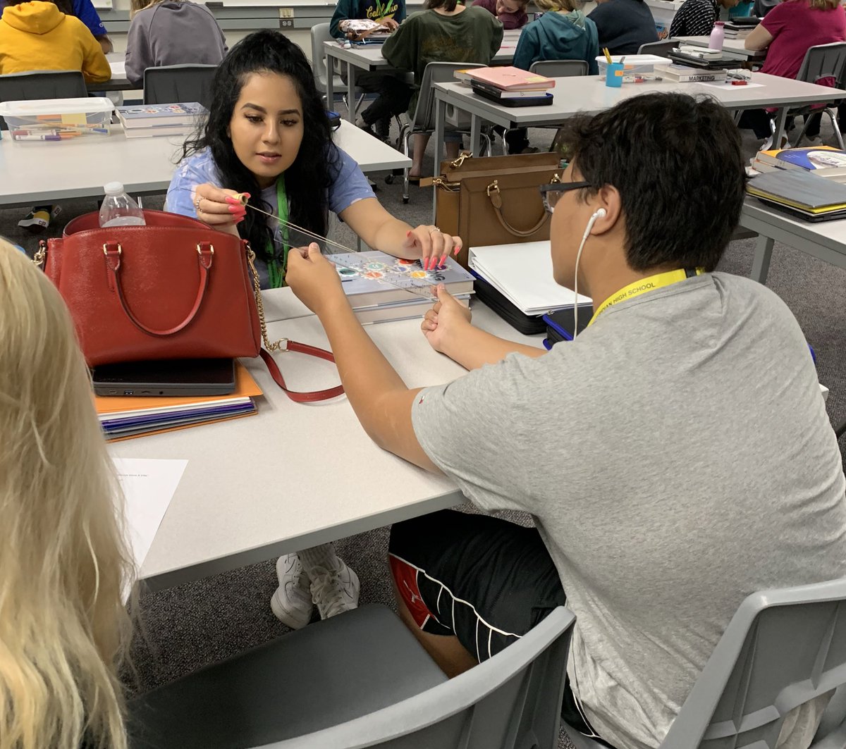 AHult101's tweet photo. Today was the famous “beads activity” day! We learned so much about economies while playing with beads!!! #gameshelplearning #falconsALLin #wegrowkids https://t.co/LLhbV0ZcpG
