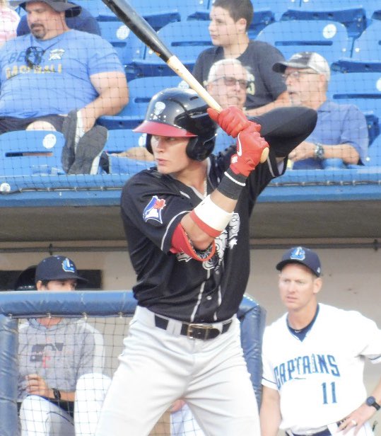 HERDchronicles's tweet photo. Griffin Conine, son of Jeff Conine, is ranked by https://t.co/fwr1z2z3P4 as the #BlueJays #16 prospect. He homered and doubled for the @LansingLugnuts last night. #FutureBisons https://t.co/SvWOyjLiPB