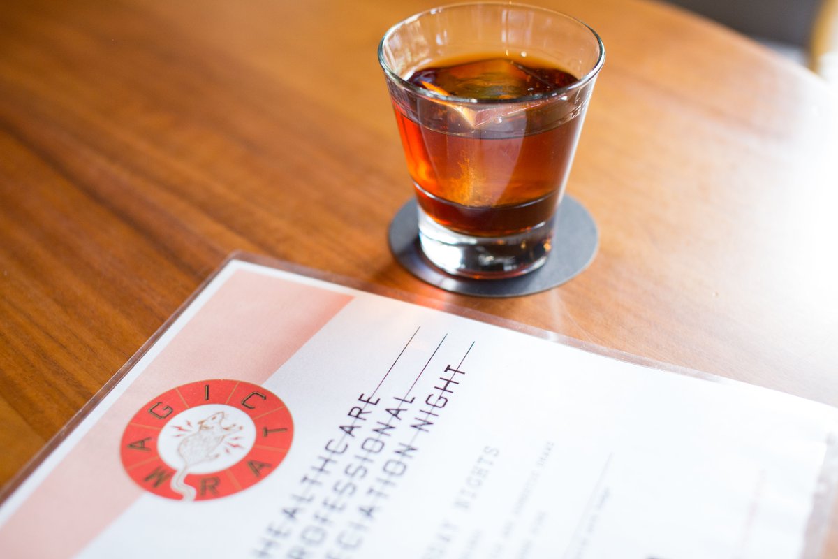 Just what the doctor ordered. Caregivers heal themselves and get on down to the Magic Rat for our Healthcare Professionals Appreciation Night every Wednesday! #drfeelgood #firstloveselflove #weheartnurses