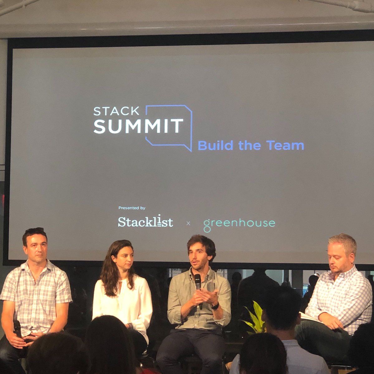 TheSqFt's tweet photo. "When you’re looking for a key hire, it’s not enough to just go through your own network. Everybody you know should know that you’re looking.” @jmwass gives his insights into #recruiting top talent at #StackSummit https://t.co/qIaWpOKbI3