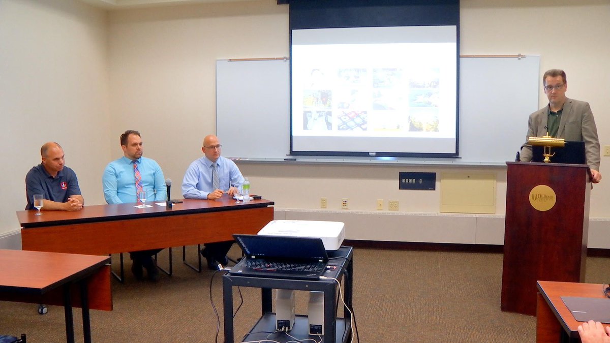 AdvancingAIWI's tweet photo. Last month we kicked off the first of many presentations for our new Digital Transformation Series at St. Norbert College. We covered: "The Invisible War at your Doorstep — Cyberthreats &amp; Defensive Options for Businesses" #cybersecurity #AdvancingAIWisconsin @stnorbert https://t.co/03NP6lRIJD