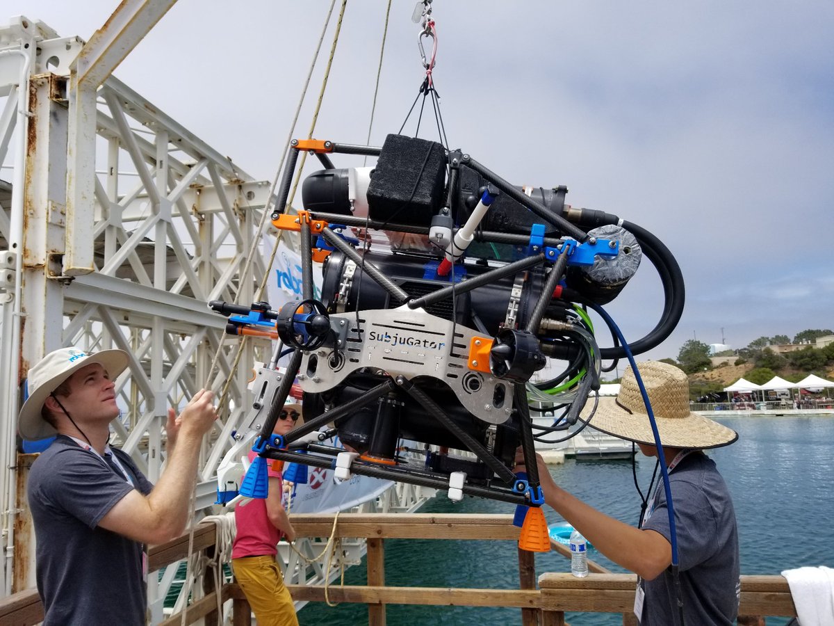 She weighed in at 54.9 kg (121 lbs). Here we go! Go SubjuGator! <a href="/UFWertheim/">UF Engineering</a> <a href="/ECEflorida/">ECE Florida</a> <a href="/uflmae/">UF MAE</a> <a href="/UFCISE/">UF Computer & Information Science & Engineering</a> @AUVSIFoundation