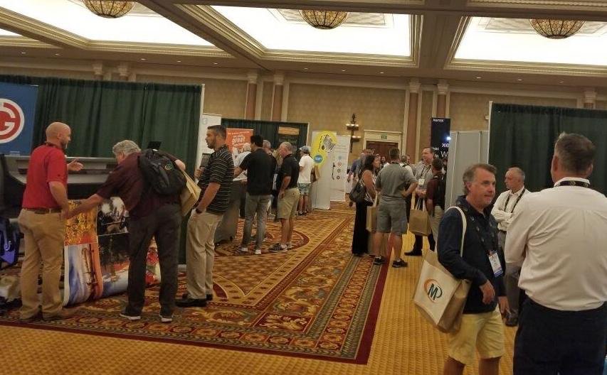 As a new "Choice Vendor" for <a href="/MinutemanPress/">Minuteman Press</a>, we're proud to be attending the Minuteman Press tradeshow this week in Vegas, where our team is demonstrating the capabilities of the Fletcher TITAN Cutting/Trimming unit.
