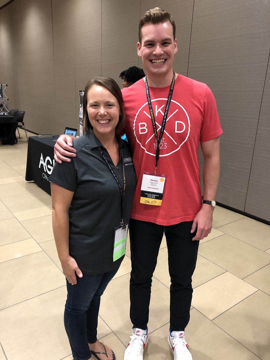 SheilaKStateAcc's tweet photo. Thank you for the reunion @KSCPANews! Ran into an outstanding @KStateAcc Alumni and former Accounting Success Academy Coach at the @BKDLLP sponsor both at the INSPIRE Business Camp.
Great to see you Wes!
#KSCPAthlete
@KStateBusiness https://t.co/L5Mx6HhJQS