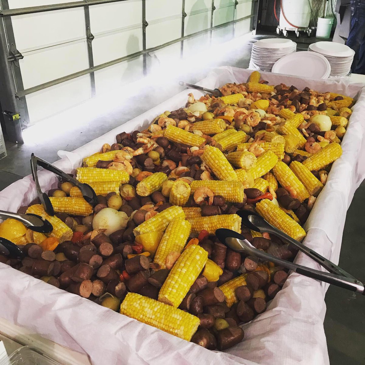 polanna1's tweet photo. Rediculiously hospitable locals at the Adobe Walls #CotttonGin, America's largest, 1.5hr from #Amarillo #Texas. A great wealth of knowledge shared between #Australian growers and northern Texas farmers. First #ShrimpBoil ticked off the bucket list! 😋🍤🦐 @jimbohall https://t.co/X9739XR8xZ