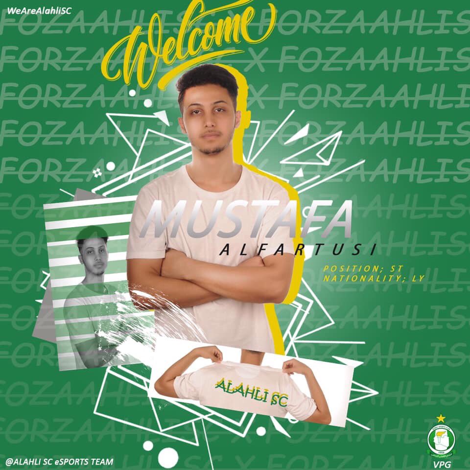 It's Official;🗣
مُصطفى الفرطوسي لاعباً لفريق الأهـلـي للألعاب الإلكترونية   قادماً من الإتـحاد 🎮🇳🇬 
نُـبارك للاعب مُصطفـى شرف تمثيل إسم النـادي الأهـلي في المسابقات المحلية والدوليـة .

Welcome to ASC eSports , Mustafa👋🏻

#WeAreAlahliSC
#ASCeSports <a href="/OfficialVPG/">Virtual Pro Gaming</a>